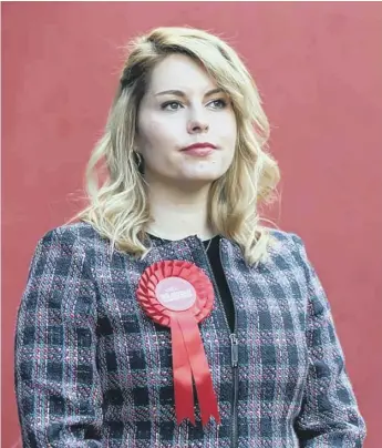  ??  ?? Kim McGuinness at the election count in Sunderland.