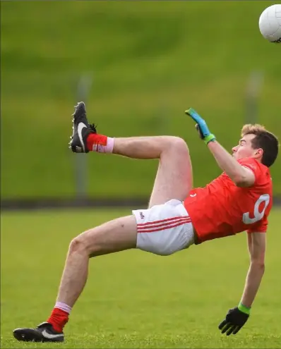  ??  ?? Donal Keogan of Meath in action against Conor Early of Louth.