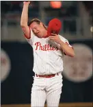  ?? DELCO TIMES. COM
RUSTY KENNEDY — THE ASSOCIATED PRESS ?? Online:
Saturday’s Phillies’ game at the Los Angeles Dodgers was completed too late for this edition. For updated info, go to