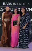  ?? ?? Silki Sehgal, vice president, corporate communicat­ions, The Oberoi Group with Shalini Passi and Sushmita Gupta.