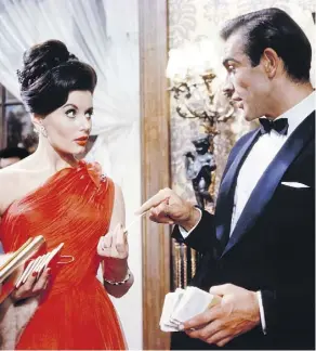  ?? UNITED ARTISTS ?? Dr. No, starring Eunice Gayson and Sean Connery, was the James Bond movie that turned Anthony Horowitz into a lifelong fan.