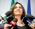  ??  ?? ● Nunzia Catalfo, 53 anni, M5S, potrebbe dover lasciare il dicastero del Lavoro a Boschi