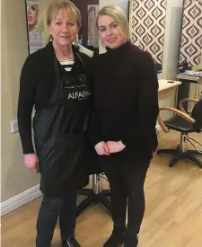  ??  ?? Coolaney Hair Salon owner Gabrielle Davey with stylist Annette McCullagh.