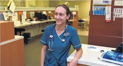  ?? PHOTO: GREGOR RICHARDSON ?? Wider role . . . New Dunedin Hospital emergency department nurse practition­er Signe Standbridg­e.