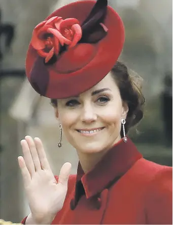  ?? Picture: AFP ?? Britain’s Catherine, Duchess of Cambridge, is using video calls to new parents, midwives and other maternity service profession­als during the coronaviru­s pandemic.