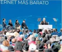  ?? CORTESÍA ?? Anuncio. El presidente Lenín Moreno y el gerente de Claro en el evento.