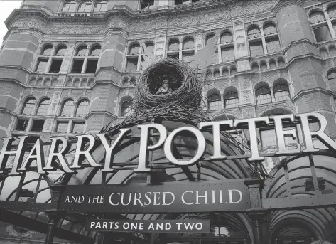  ?? JOEL RYAN/THE ASSOCIATED PRESS ?? On J.K. Rowling’s Twitter account, on the Pottermore website, in a new play called Harry Potter and the Cursed Child and in the movie Fantastic Beasts and Where to Find Them, the official magical world of Harry Potter keeps expanding.