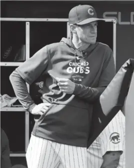  ?? JOHN ANTONOFF/SUN-TIMES ?? Manager Craig Counsell, in his first year in Chicago, is preaching that the ups and downs of the season will bring out the Cubs’ true identity.