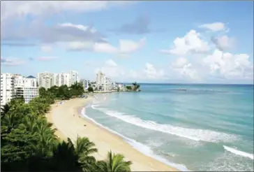  ?? AMERICA/AFP AL BELLO/GETTY IMAGES NORTH ?? A view of Isla Verde Beach September 23, 2006, in Old San Juan, Puerto Rico.