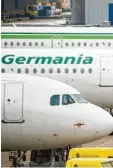  ?? Foto: Daniel Karmann ?? Germania ist pleite. Die Flieger bleiben am Boden.