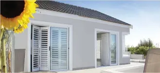  ??  ?? Magnador’s security shutters are a real asset to your home, not just as a security feature, but they are also aesthetica­lly pleasing.