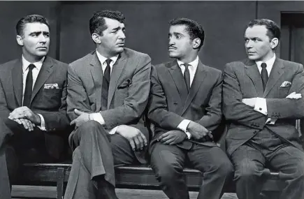  ??  ?? OCEAN’S FOUR Lawford, Martin, Davis and Sinatra.