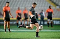  ?? AFP ?? All Blacks’ Sonny Bill Williams during training. —