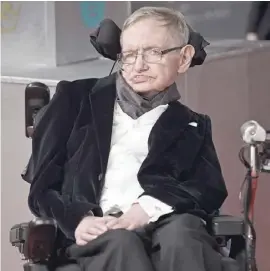  ?? Foto: dpa ?? Stephen Hawking starb am 14. März im Alter von 76 Jahren.