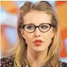  ?? FOTO: DPA ?? Xenia Sobtschak kandidiert bei der russischen Präsidente­nwahl im März 2018.
