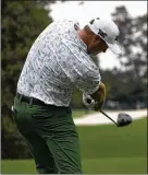  ?? MATT SLOCUM / ASSOCIATED PRESS ?? Jason Kokrak, who won the Ohio Amateur in 2006 and 2007, tees off on the 18th hole during the first round Thursday. Kokrak opened with a 1-under 71.