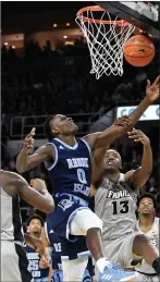  ?? File photo ?? URI freshman Jermaine Harris (0) and the Rams have struggled on the road. The Rams travel to Worcester tomorrow to face Holy Cross.