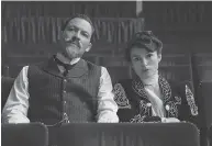  ?? ROBERT VIGLASKY / BLEECKER STREET ?? Dominic West stars as Willy and Keira Knightley as Colette in the film about the French female author.