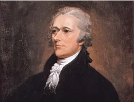  ??  ?? Alexander Hamilton, by John Trumbull, has ties to Albany.