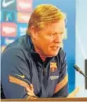  ??  ?? Ronald Koeman
Entrenador del FC Barcelona