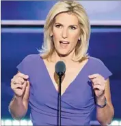  ?? Shawn Thew European Pressphoto Agency ?? LAURA INGRAHAM is under criticism for taunting a school shooting survivor’s rejection from four UCs.
