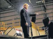 ?? REUTERS ?? US President Donald Trump at a campaign rally in Florida.