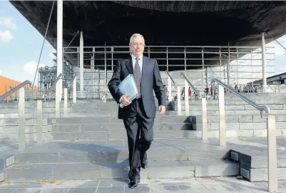  ??  ?? > Huw Vaughan Thomas, Auditor General for Wales at the Senedd