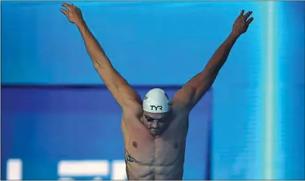  ??  ?? Aux championna­ts d’Europe en petit bassin, Florent Manaudou a remporté deux médailles.