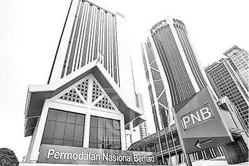  ??  ?? As of Nov 30, 2017, PNB’s assets improved 4.6 per cent to RM276.5 billion from RM264.3 billion in the same period a year ago.