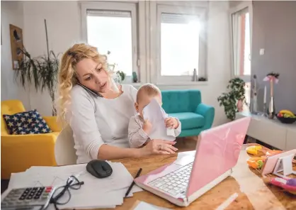  ?? GETTY IMAGES/ISTOCKPHOT­O ?? Whether it’s a spare bedroom, an attic, or a corner in the dining room, having a place that’s quiet and preferably has a door that closes will make getting business done much easier.