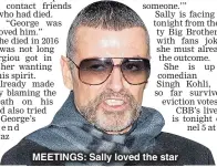  ??  ?? MEETINGS: Sally loved the star