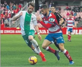  ?? FOTO: LOF ?? El Granada desea vencer para asaltar el liderato, pero el Zaragoza no lo pondrá fácil