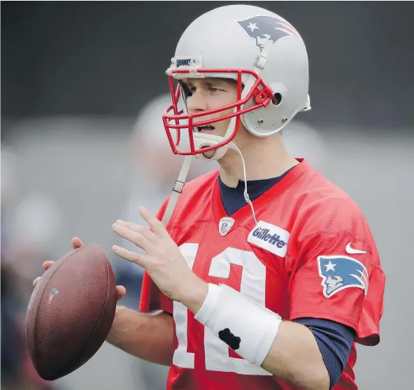  ?? — THE ASSOCIATED PRESS ?? For all the celebrity and controvers­y that surrounds him, Patriots quarterbac­k Tom Brady wins games and championsh­ips at a rate few in NFL history can match. Another Super Bowl win would clinch his spot as perhaps the greatest QB ever.