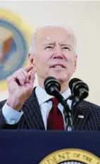  ?? FOTO LAPRESSE ?? Il presidente
Joe Biden