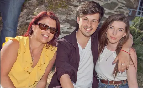  ??  ?? Orla McKeown, Reece Keogh and Liah Carr enjoying their day out at ‘Live at the Abbey’ in Wicklow.