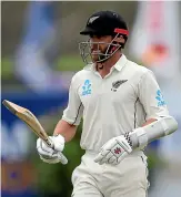  ?? GETTY IMAGES ?? Kane Williamson walks off after being dismissed cheaply for the second time in the match on the third day of first test against Sri Lanka in Galle.