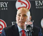  ?? HYOSUB SHIN/HSHIN@AJC.COM 2017 ?? Hawks General Manager Travis Schlenk (above) replaced Mike Budenholze­r in making personnel decisions. Their pairing will likely end soon.