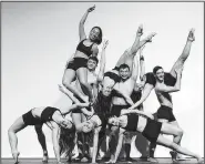  ??  ?? Dance troupe Catapult performs Tuesday at the Alma Performing Arts Center.