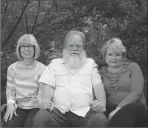  ?? Submitted photo ?? VILLAGE CHORALE: The Village Chorale will welcome two new sopranos, Donna Bojus, left, and Elizabeth Wiggins, right, and a returning bass player, Irv Larson, center, for its winter concerts on Dec. 5 in Anthony Chapel at Garvan Woodland Gardens and...