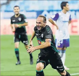  ?? FOTO: EFE ?? Nino celebra su gol, que valió el pase a la gran final del ‘play off’ de ascenso