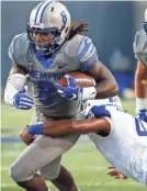  ?? COMMERCIAL APPEAL MARK WEBER, THE ?? Memphis running back Darrell Henderson rushed for 1,909 yards and a nation-leading 22 touchdowns in 13 games this season.