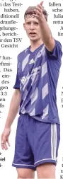  ?? FOTO: MORITZ ALEX (ARCHIV) ?? Julian Heimann traf für den TSV Solingen bei einem Testspiel im Rahmen eines Trainingsl­agers in Mainz.