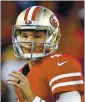  ?? RANDY VAZQUEZ — STAFF ?? Nick Mullens will start at quarterbac­k Sunday at Dallas, with the 49ers facing playoff eliminatio­n.