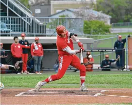  ?? CONTRIBUTE­D BY WITTENBERG UNIVERSITY ?? Wittenberg’s Jack Siefert has a team-best six home runs this season and is tied with Conor O’Malley with 37 RBIs.