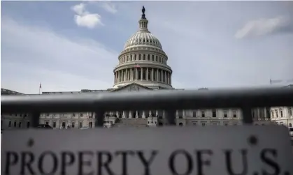  ?? ?? Congress has been forced to pass four stopgap bills since the fiscal year began in October. Photograph: Andrew Caballero-Reynolds/AFP/ Getty Images