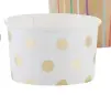  ??  ?? Kraft treat tubs, £2.50 for eight; gold polka dot treat tubs, £3 for eight; all Hobbycraft