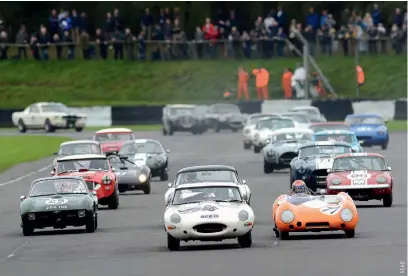  ??  ?? Walker and Griffiths in open Lotus (right) were top dogs in GT & Sports Car Cup