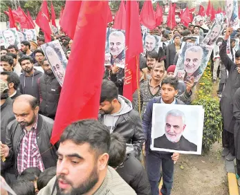  ?? AFP ?? Protestas contra EEUU, la semana pasada en Islamabad, Pakistán.