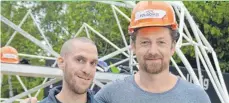  ?? FOTO:SBH ?? Die Veranstalt­er Ralf Rübelmann und Artur Enis (von links).