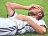  ?? LAURENCE GRIFFITHS, GETTY IMAGES ?? Germany’s Christoph Kramer suffered a concussion during a collision in the 2014 World Cup final against Argentina.